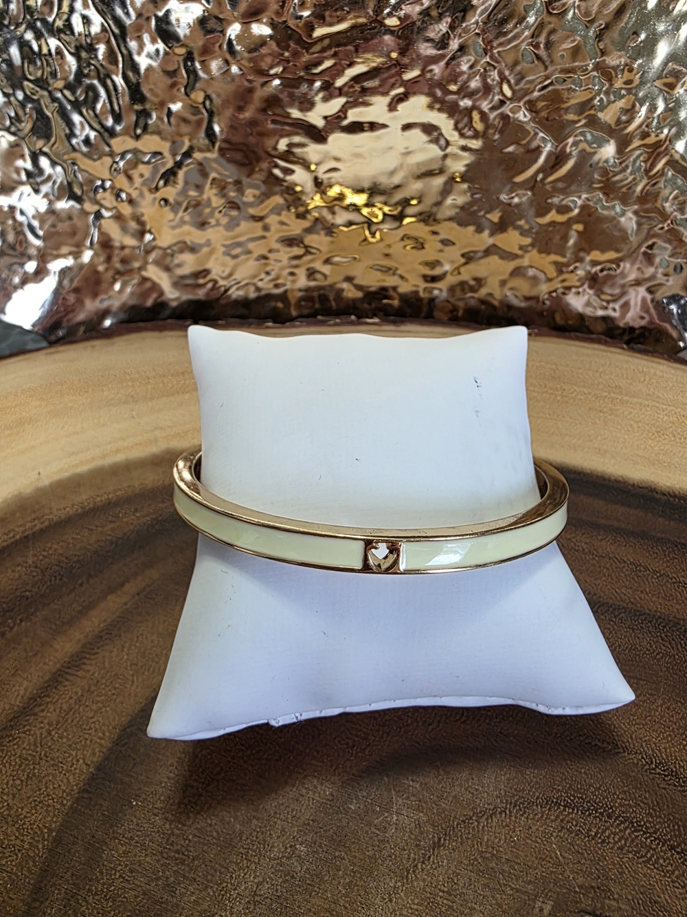 Kate Spade Hole Punch Cream Bangle